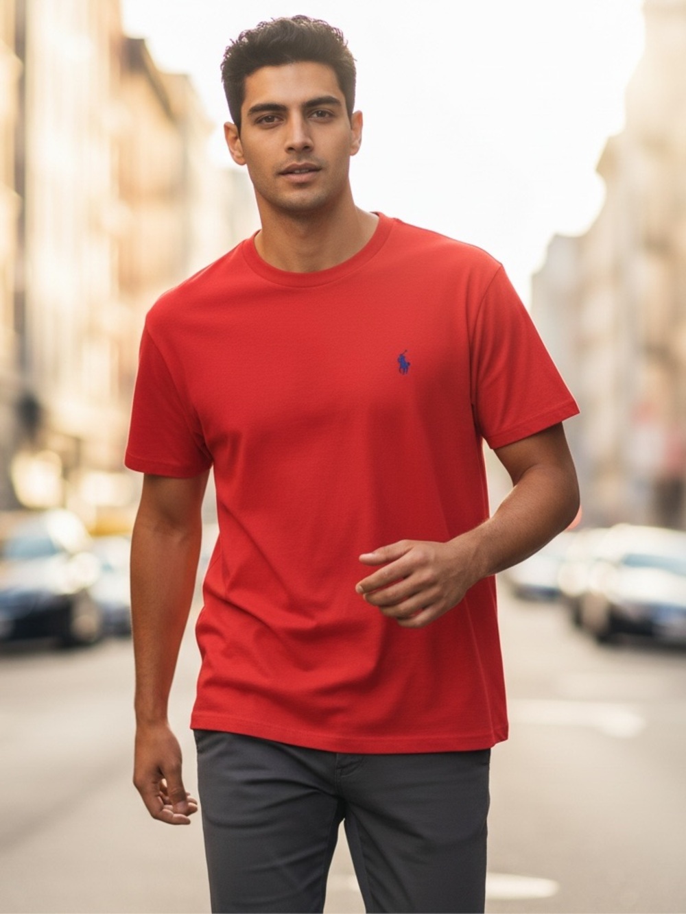 Polo Ralph Lauren Men’s XL Red Custom Slim Fit Pony Logo T-Shirt